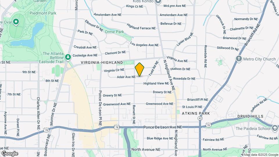 901 Adair Ave NE Map and Location Details