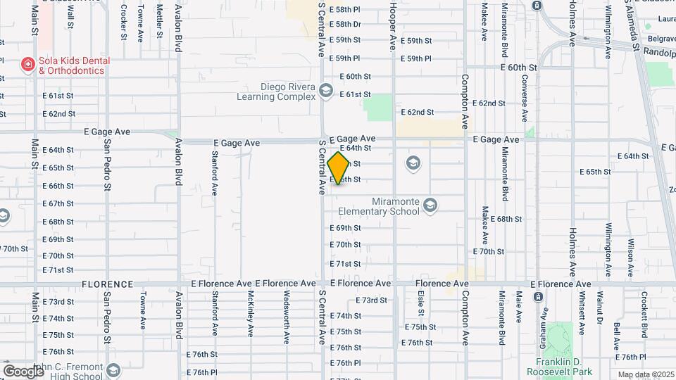1127 E 67th St Map and Location Details