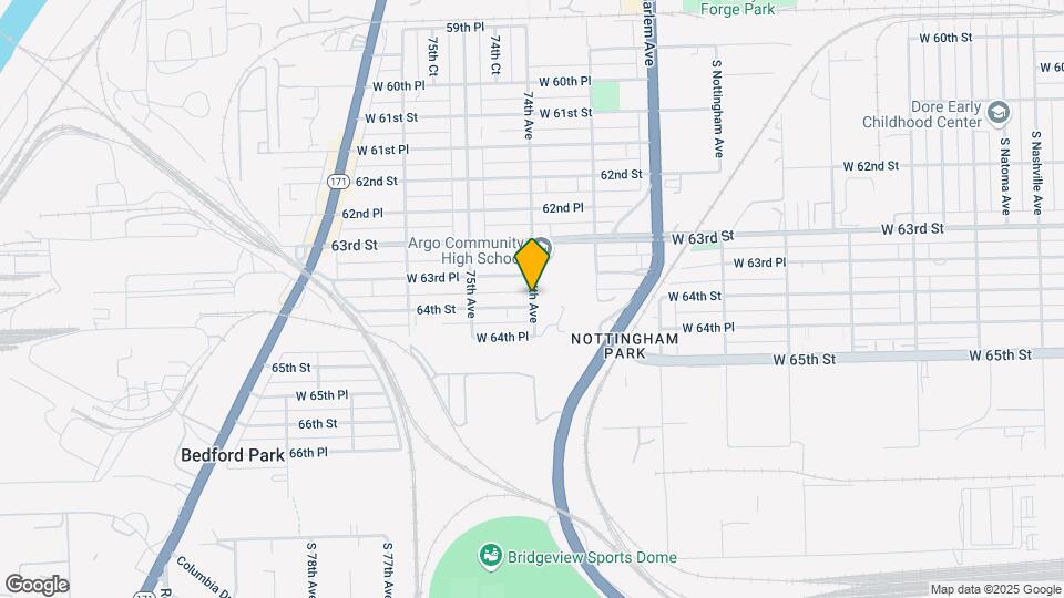 7400 W 64th St Mapa y Detalles de la Ubicación