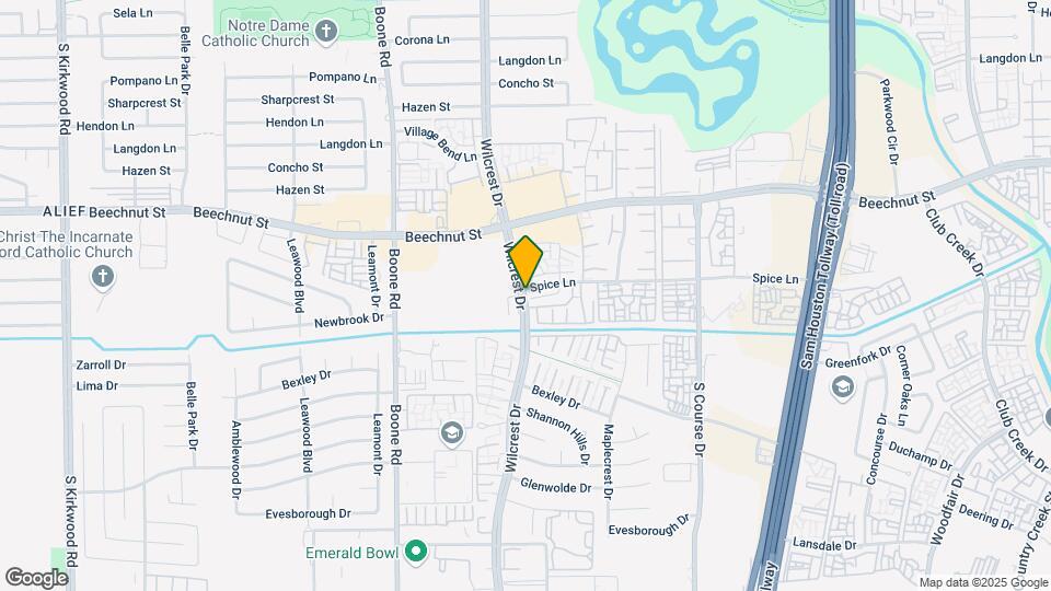 8405 Wilcrest Dr Map and Location Details