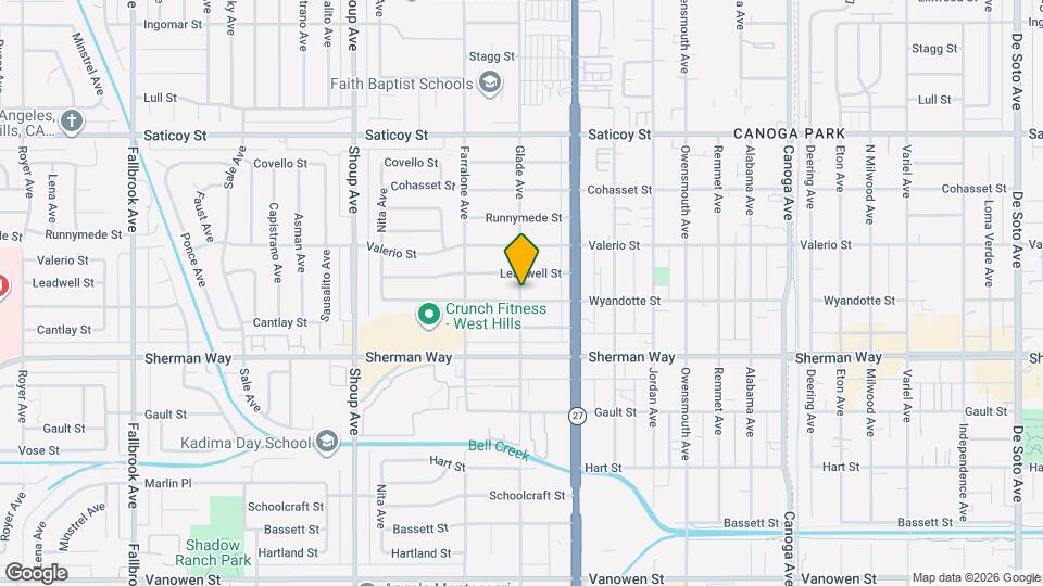 7252 Glade Ave Map and Location Details