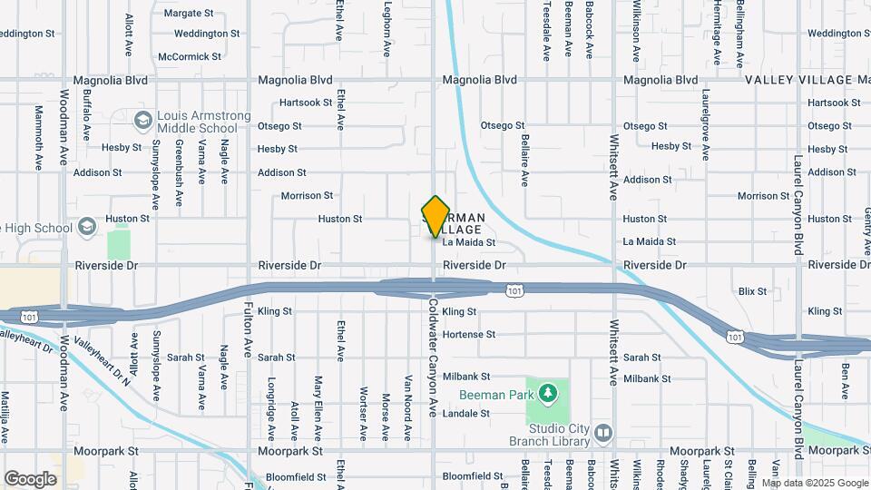 4820 Coldwater Canyon Ave, Unit 103 Map and Location Details