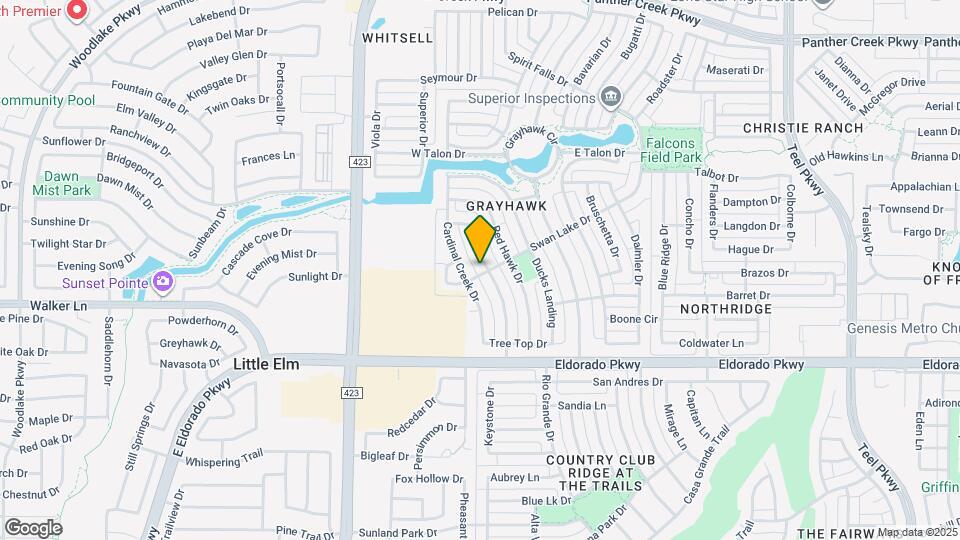 12407 Hawk Creek Dr Map and Location Details