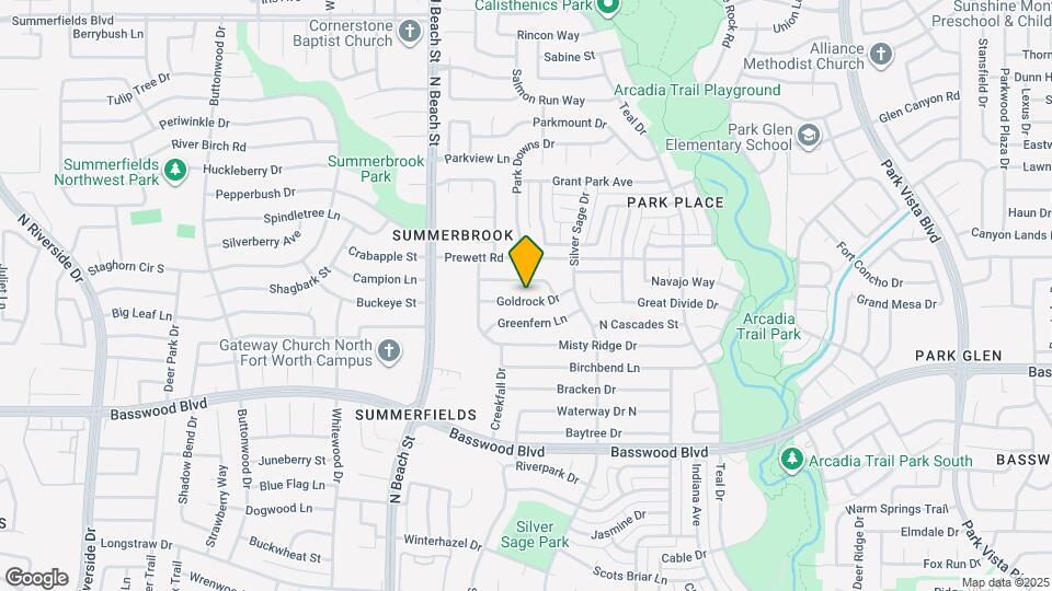 4641 Goldrock Dr Map and Location Details