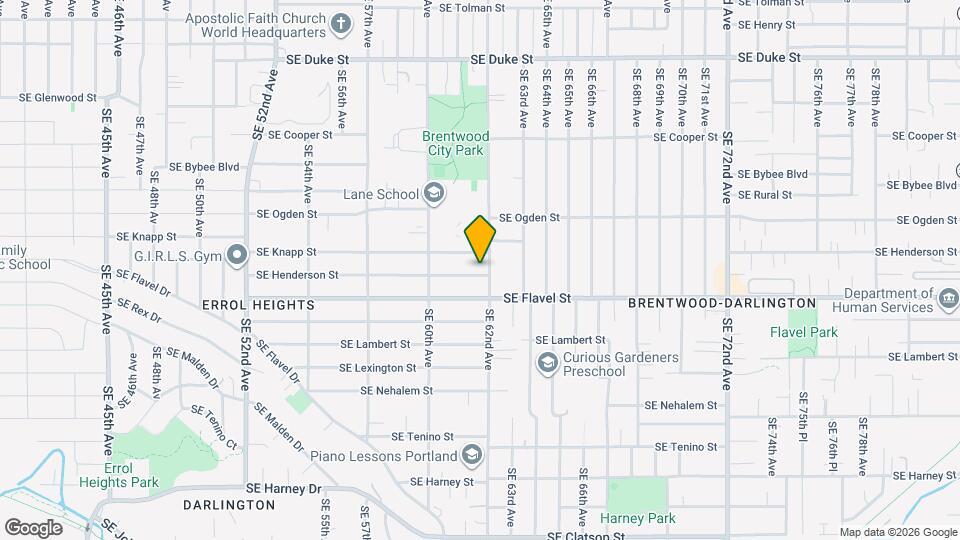 6135 SE Henderson St Map and Location Details