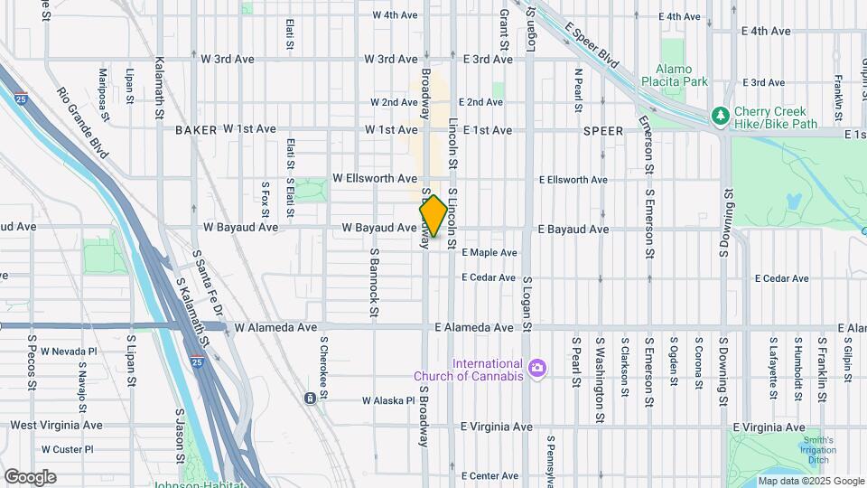 122-126 S Broadway Map and Location Details