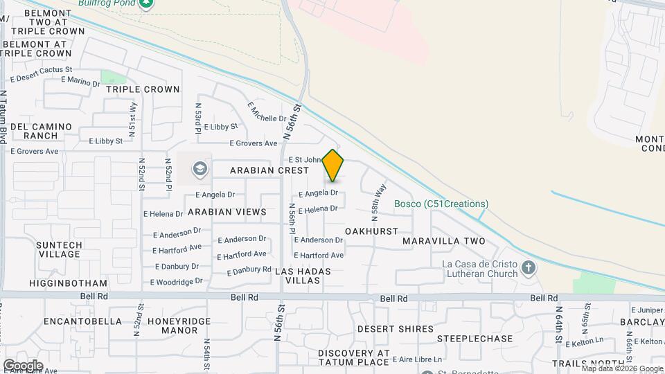 5708 E Angela Dr Mapa y Detalles de la Ubicación