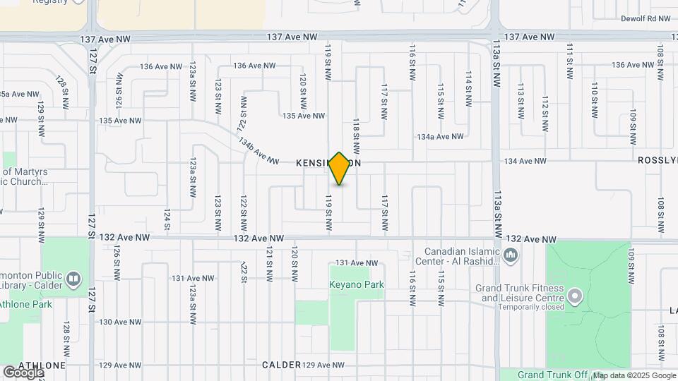 13321 119 St NW Map and Location Details