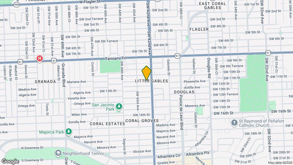 4230 SW 11th St Map and Location Details