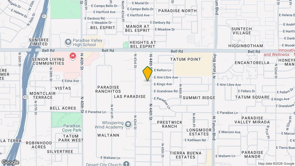 4350 E Kings Ave Map and Location Details