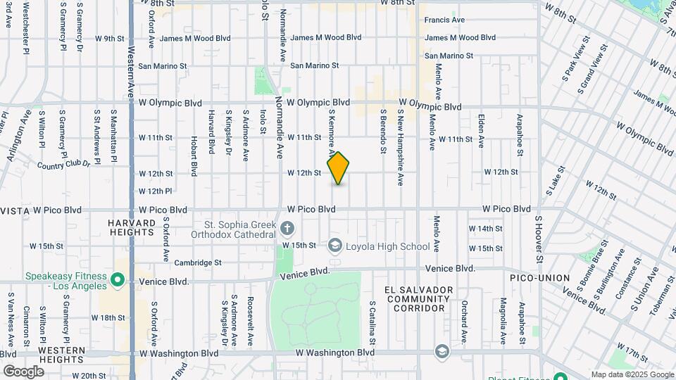 1224 S Kenmore Ave Map and Location Details