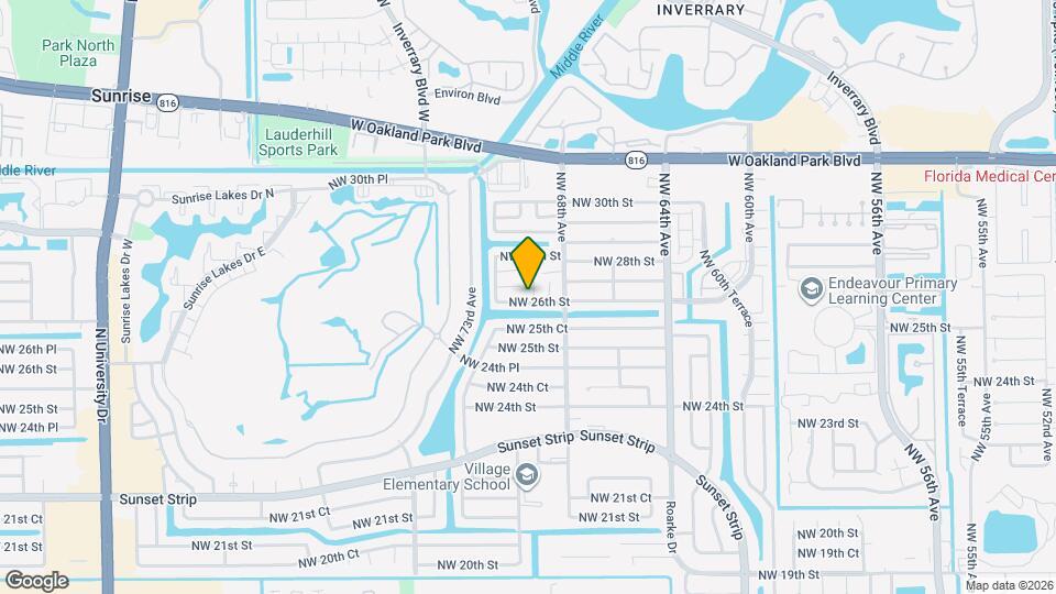 2601 NW 68th Way Map and Location Details