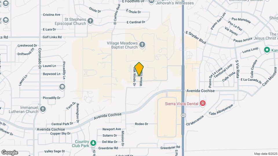 1956 Willow Oak Ln Map and Location Details