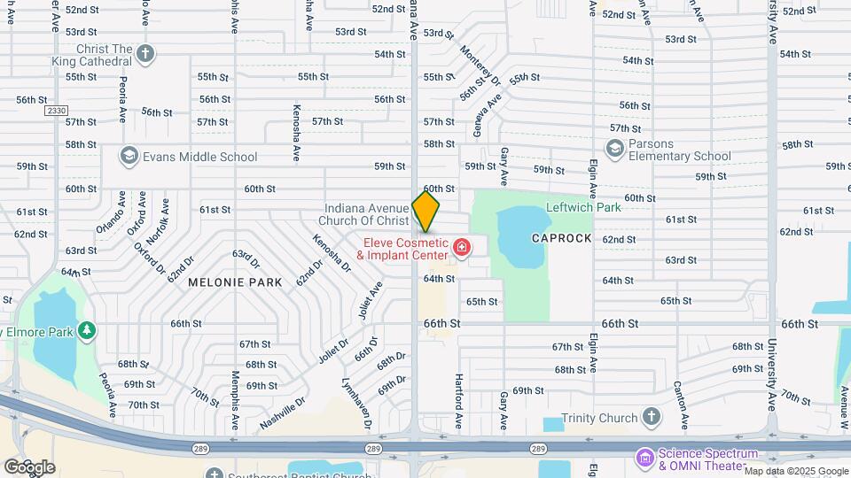 6203 Indiana Ave Map and Location Details
