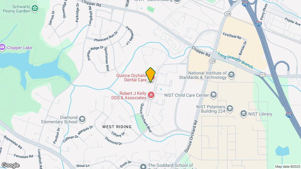 822 Quince Orchard Blvd Map and Location Details