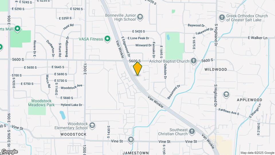 1586 E Ventnor Ave Map and Location Details