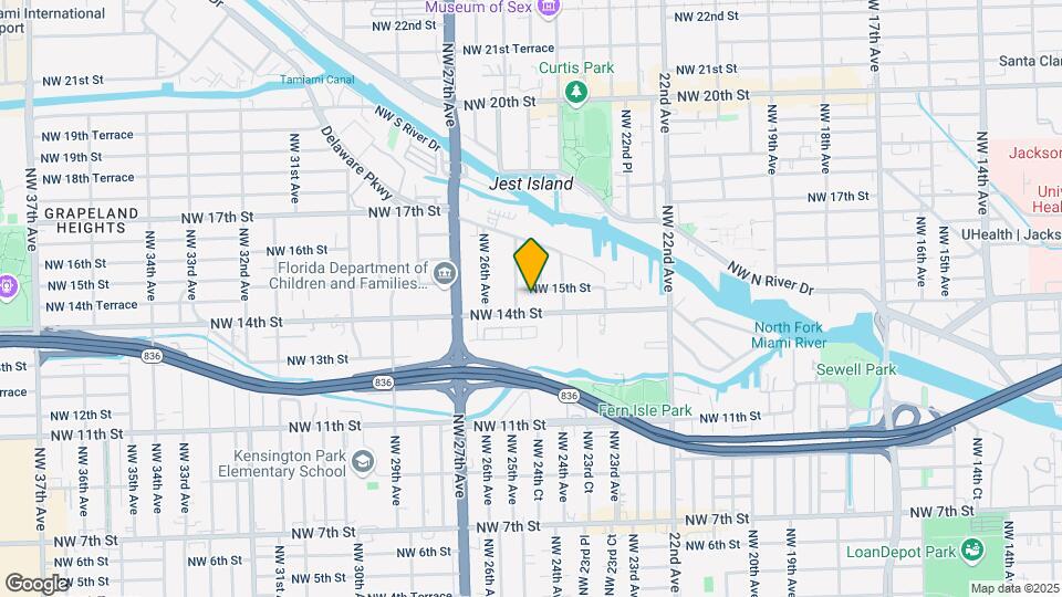 2460 NW 15th St Map and Location Details