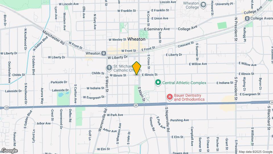 104 W Illinois St Map and Location Details
