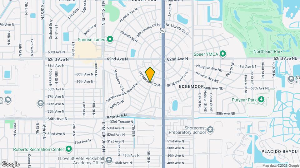 5830 Commonwealth Ave N Map and Location Details