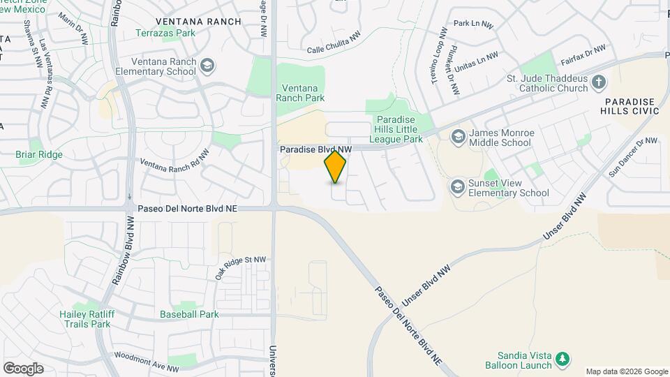 9616 Puccini Tr NW Map and Location Details