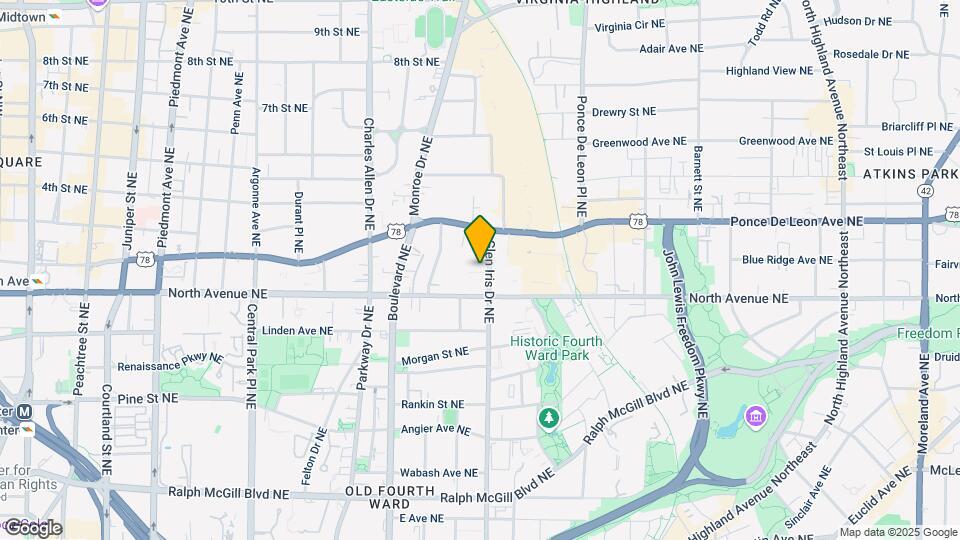 650 Glen Iris Dr NE-Unit -18.1343621 Map and Location Details