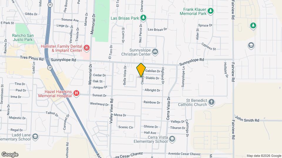 1600 Clearview Dr, Unit #D Mapa y Detalles de la Ubicación