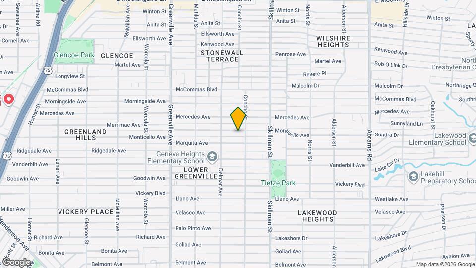 5934 Monticello Ave Map and Location Details