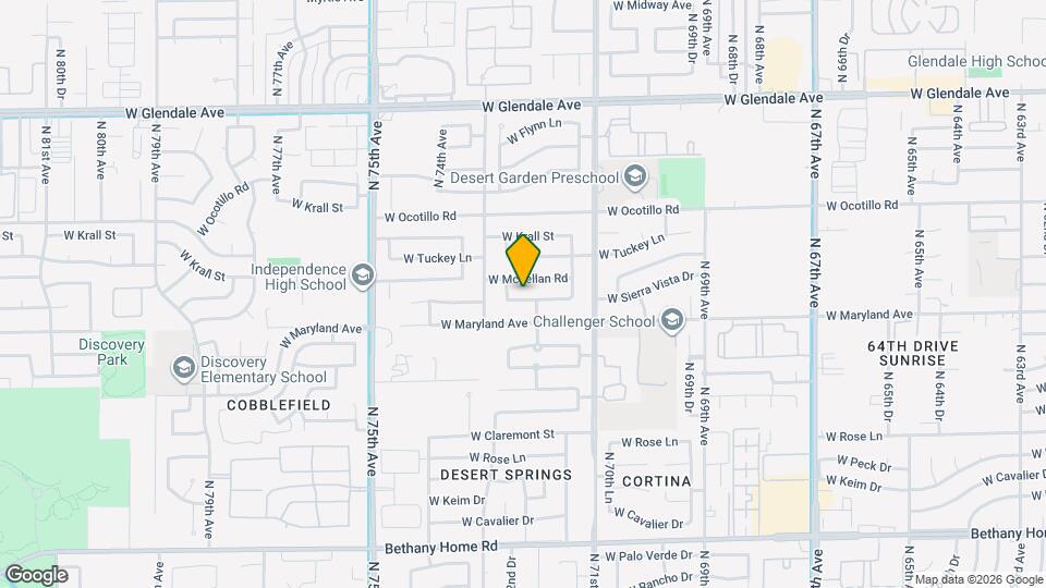 7214 W Sierra Vista Dr Map and Location Details