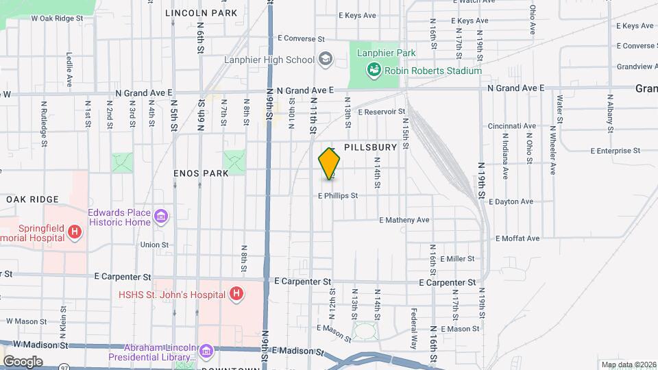 1011 N 12th St Map and Location Details