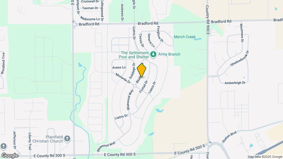 2425 Bluewood Way Map and Location Details