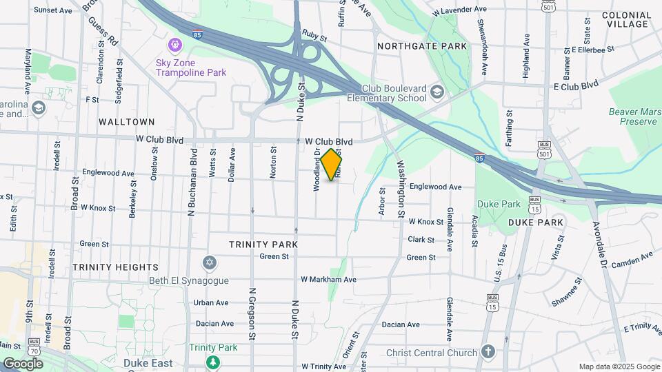 1421 Ruffin St Map and Location Details