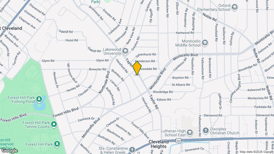 2332 N Taylor Rd Mapa y Detalles de la Ubicación