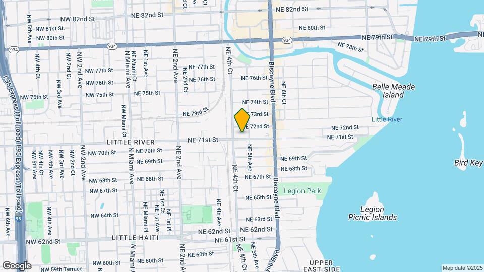 443 NE 71st St Map and Location Details