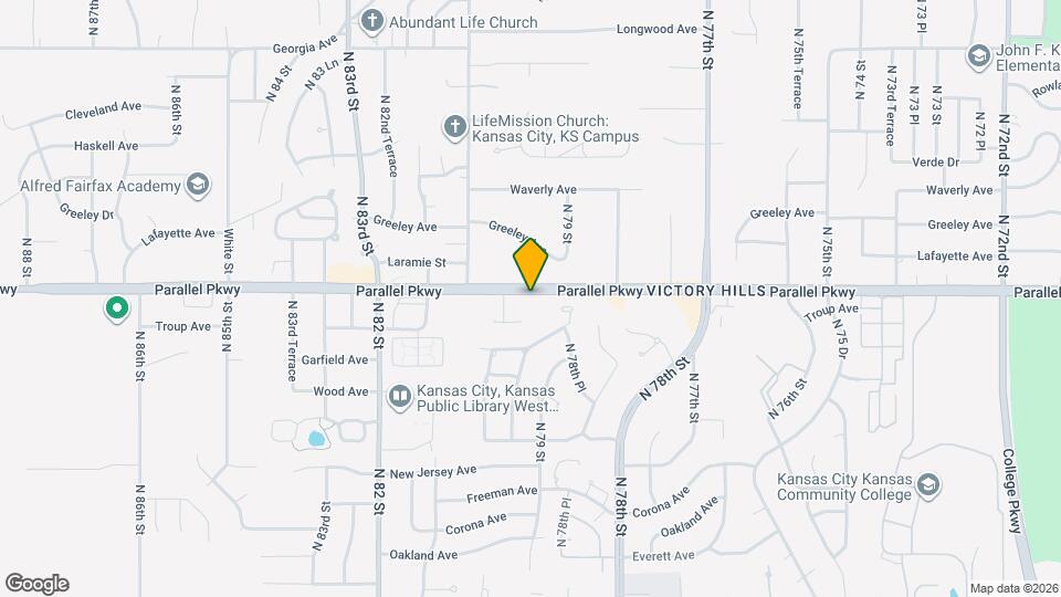 7957 Parallel Pkwy Map and Location Details