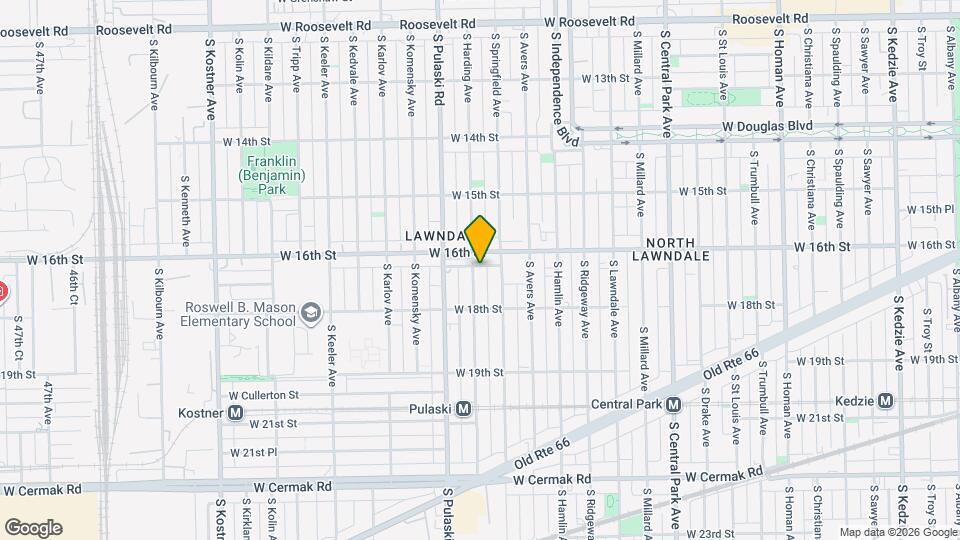 1619 S Harding Ave, Unit 3 Map and Location Details