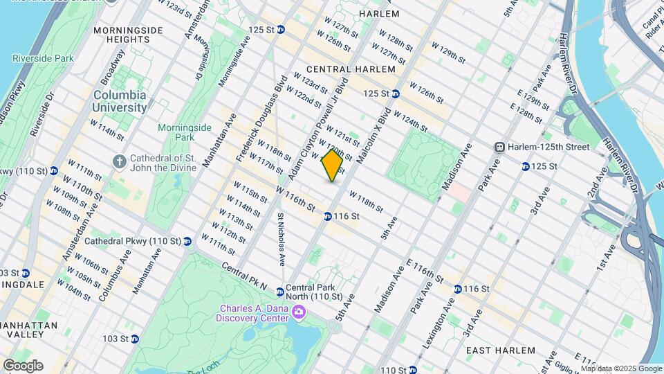 106 W 118th St Map and Location Details