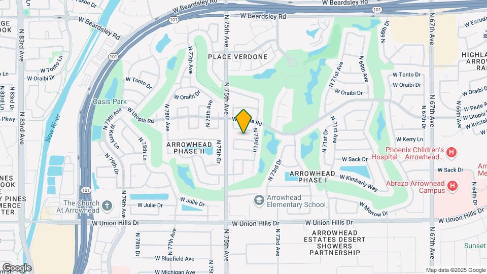 7402 W Kerry Way Map and Location Details