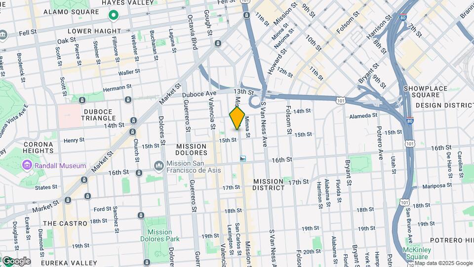 1880 Mission St Map and Location Details