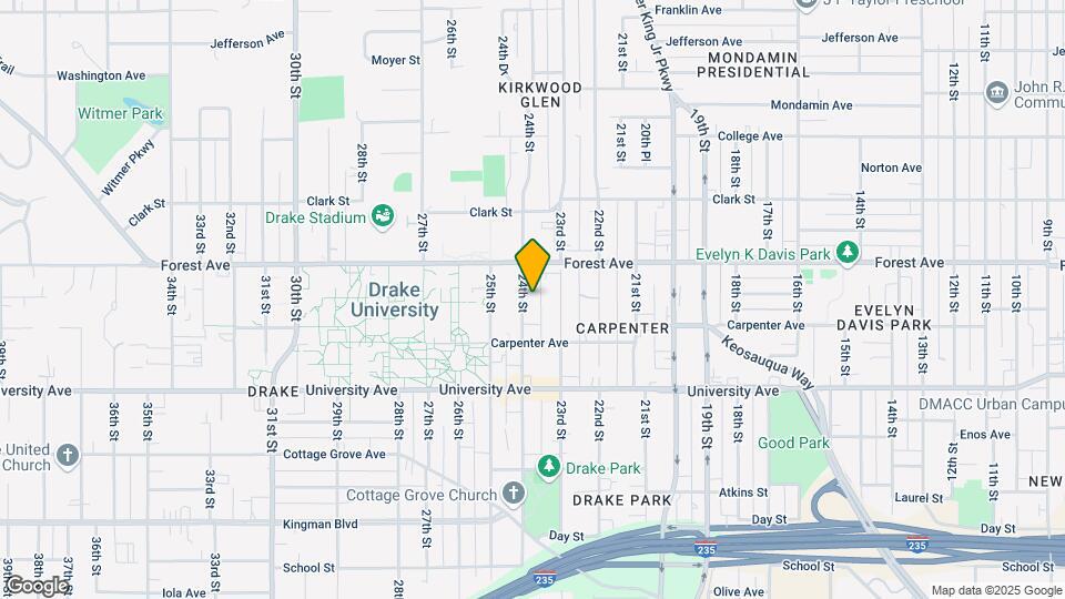 1333 24th St Map and Location Details