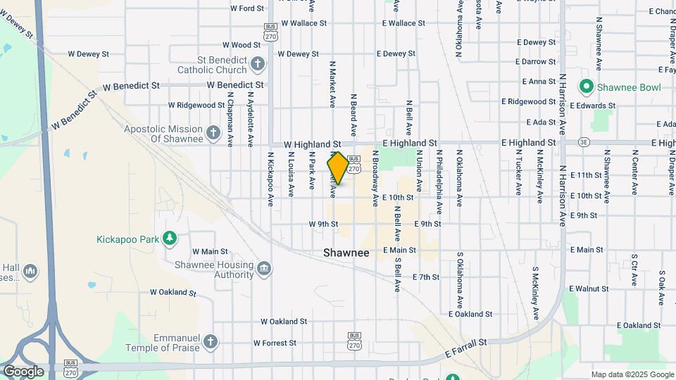 311 N Market Ave Map and Location Details