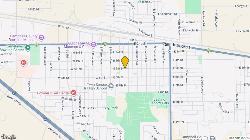 206 E 5th St Map and Location Details