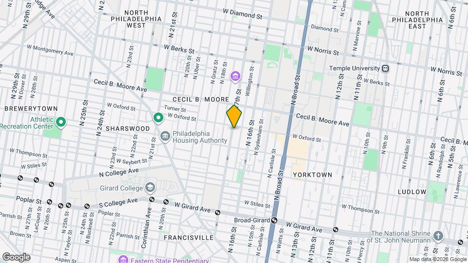 1531 N 17th Mapa y Detalles de la Ubicación