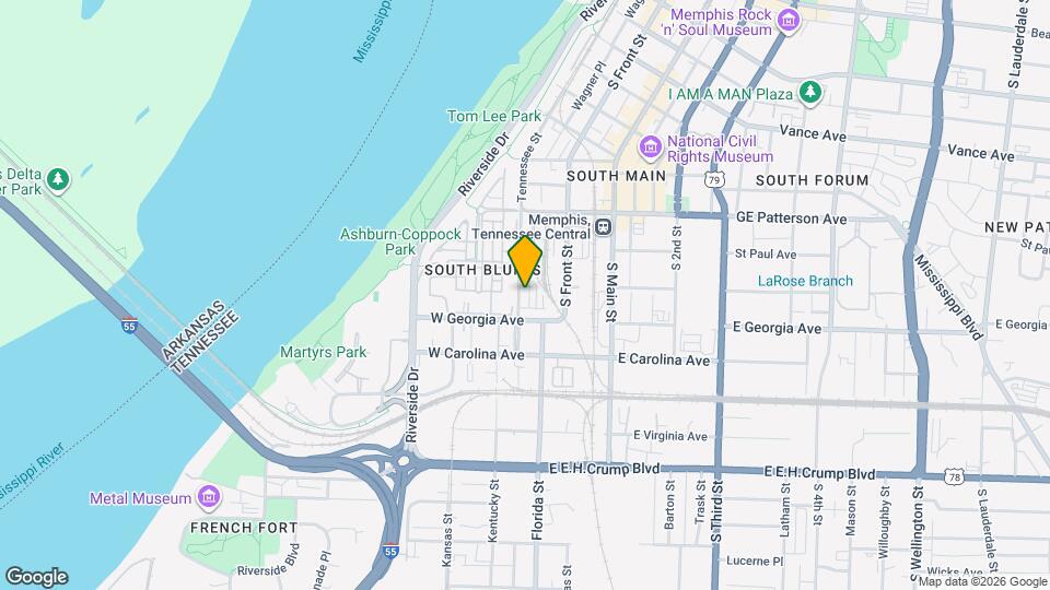 614 Tennessee St Map and Location Details