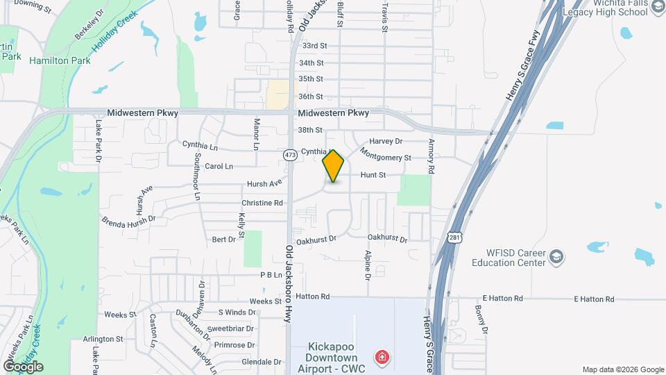 1406 Christine Rd Map and Location Details