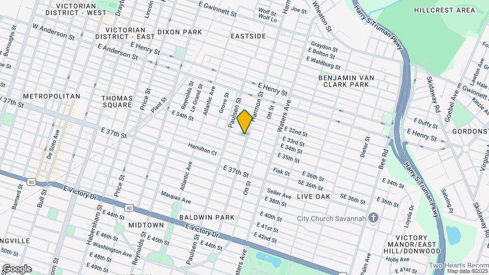 829 E 34th St Map and Location Details