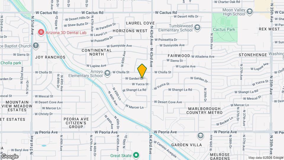 4329 W Garden Dr Map and Location Details