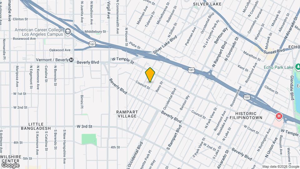 211 N Vendome St Mapa y Detalles de la Ubicación