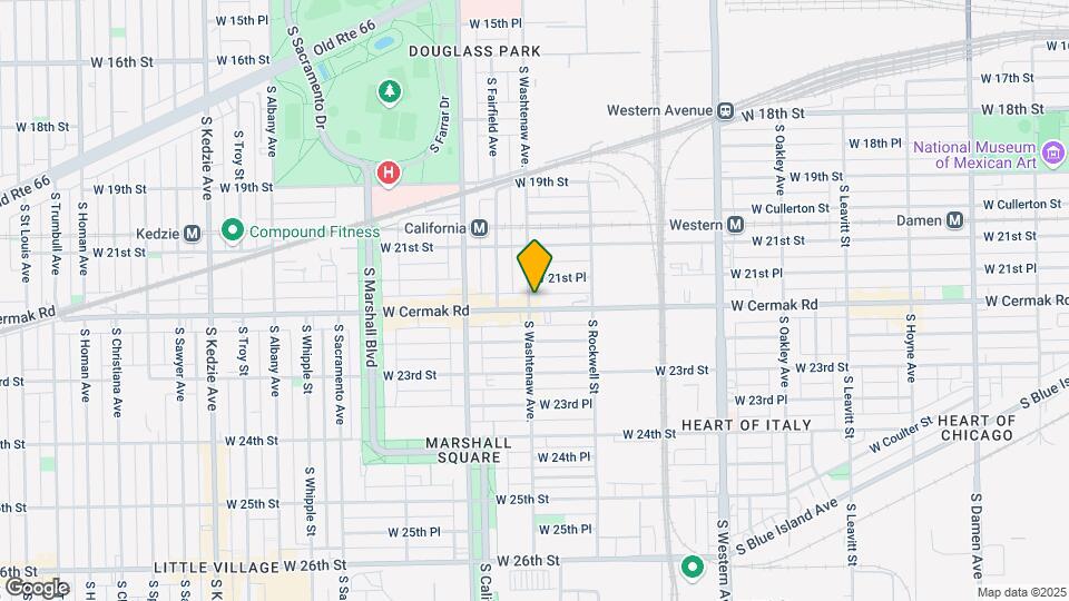 2654 W Cermak Rd Map and Location Details