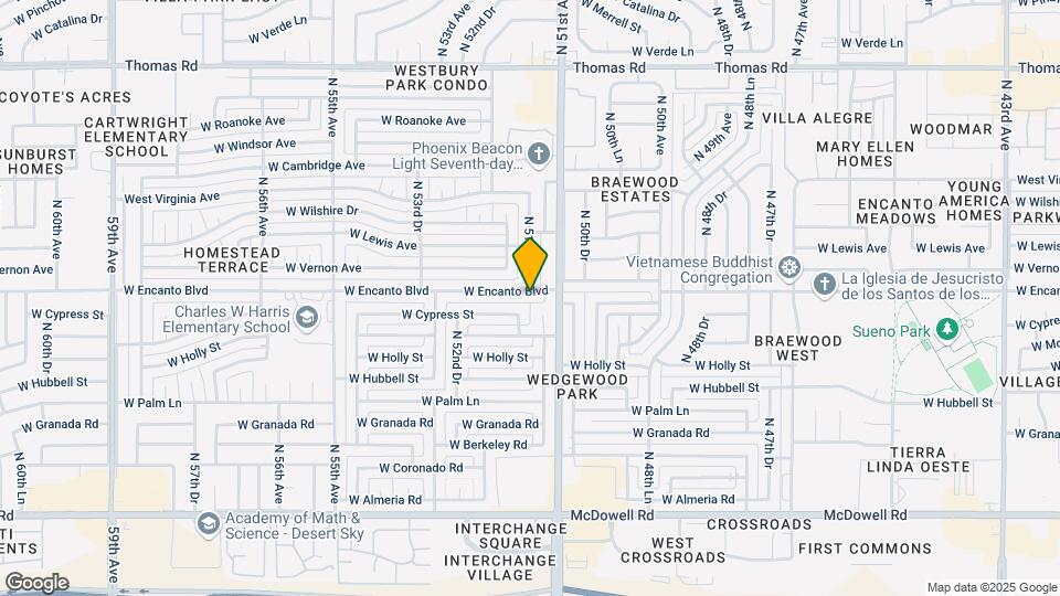 5123 W Encanto Blvd Map and Location Details
