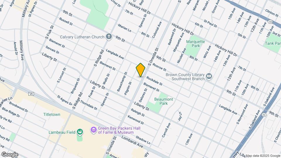 1430 S Oneida St Map and Location Details